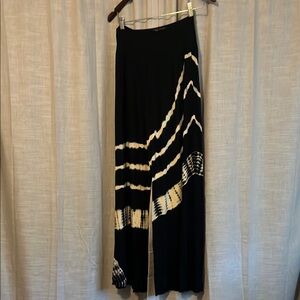 Navy and cream Tie-Dye Jersey pants
